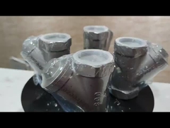 800PSI স্টেইনলেস স্টীল 304 316 CF8 CF8M বিএসপি এনপিটি মহিলা থ্রেডেড ওয়াই টাইপ স্ট্রেইনার