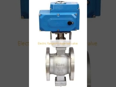 বৈদ্যুতিক ফ্ল্যাঞ্জযুক্ত ভি-টাইপ বোল ভালভ